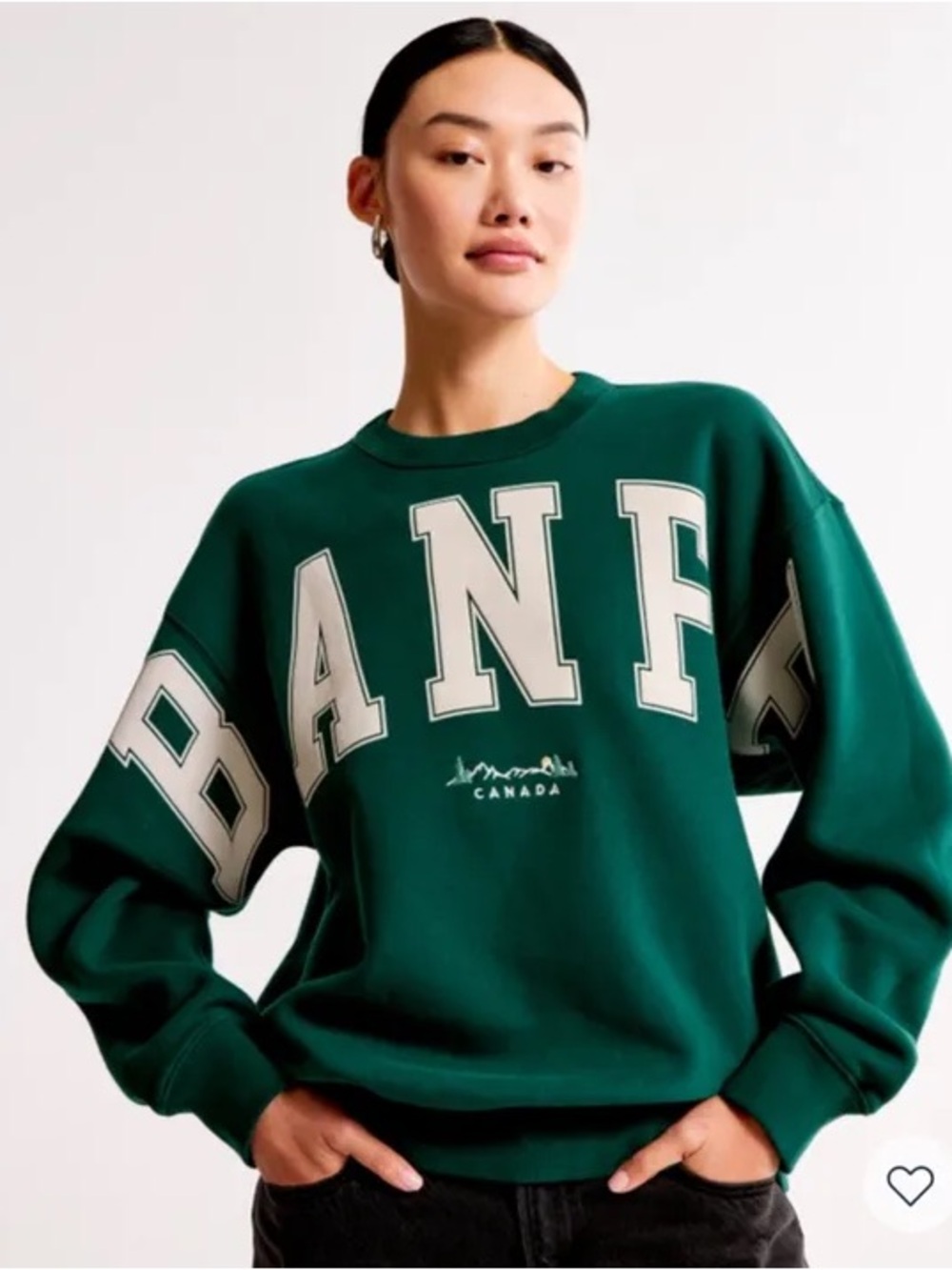 ABERCROMBIE Banff Vintage Sunday Crew Sweatshirt Size XXS